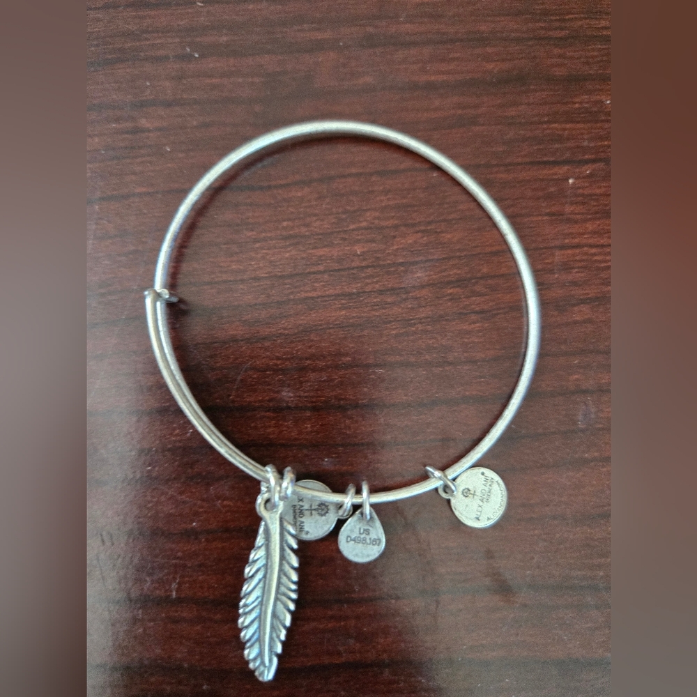 Alex and Ani Silver Charm Bracelet with Adjustable Wire